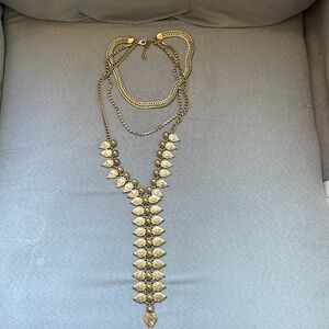 NWOT Free People layered gold necklace